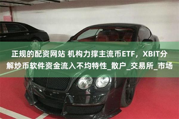 正规的配资网站 机构力撑主流币ETF，XBIT分解炒币软件资金流入不均特性_散户_交易所_市场