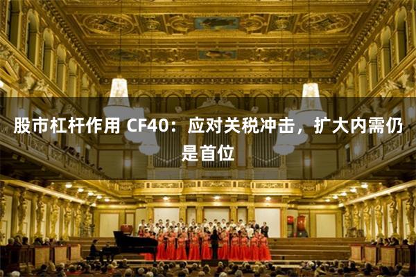 股市杠杆作用 CF40：应对关税冲击，扩大内需仍是首位